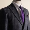 Charcoal Textured Tailored Business Suit 1