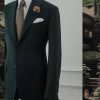 Forest Green Tailored Wool-Cashmere Suit 4