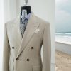 Ivory Tailored Double-Breasted Suit