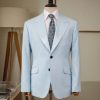 Light Blue Wool-Cashmere Tailored Suit 4