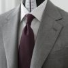Tailored Light Grey Merino Wool Business Suit