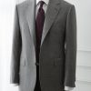 Tailored Light Grey Merino Wool Business Suit 2