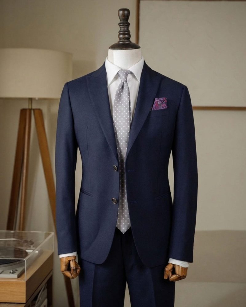 Midnight Navy Tailored Business Suit 2