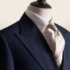 Navy Double-Breasted Wool Tailored Suit 3