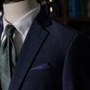 Navy Merino Wool Tailored Business Suit 4