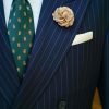 Navy Pinstripe Tailored Double-Breasted Suit 3