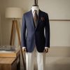 Navy Tailored Business Suit 2