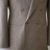Tailored Taupe Double-Breasted Linen Suit 2